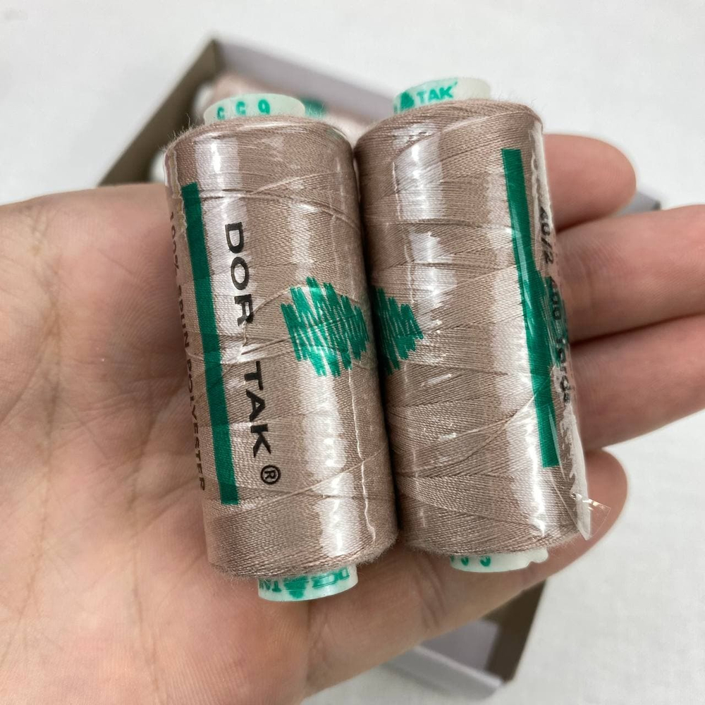 Нитки Dor Tak коричнево-розовые цв.655