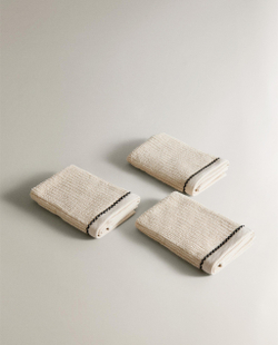 Zara Home Набор полотенец из хлопка, 30x30 см (3 шт.) · 8548/002