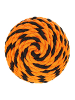 Игрушка для собак Мяч Броник Средний Doglike, Чёрно-Оранжевый, 10.5 см