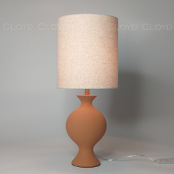 Настольная лампа Cloyd GARGANTUA-B T1 / выс. 59 см- красно-коричн. керамика (арт.30145)