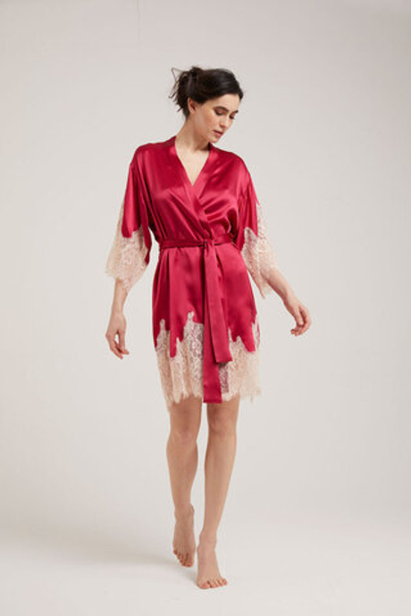 Халат Vivis Lauren berry-bullet малиновый