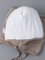 Шапка для мальчика зимняя вязаная и снуд