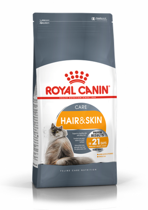 Royal Canin Hair&Skin Care Сухой корм для взрослых кошек для поддержания здоровья кожи и шерсти, 400 гр