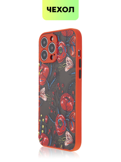 Чехол BROSCORP для Apple iPhone 13 Pro Max оптом (арт. IP13PROMAX-ST-TPU-RED-PRINT)