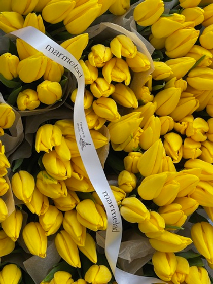 Тюльпаны классика - желтый цвет доступен к заказу с 3.03.2026