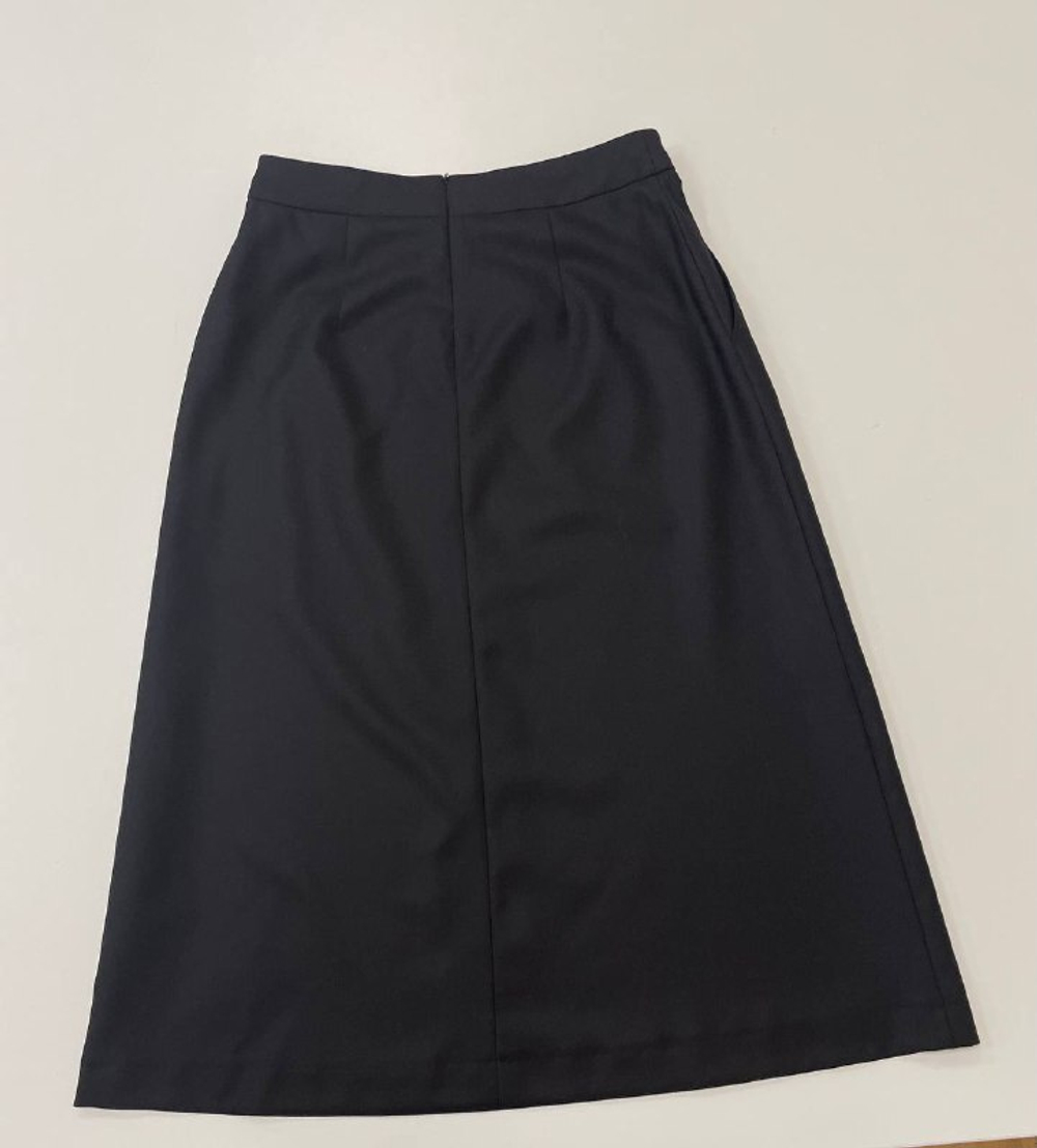 Тестовый образец. Юбка из шерсти 100%. Цвет чёрный. Размер 46. №76 (Параметры смотрите в описании)