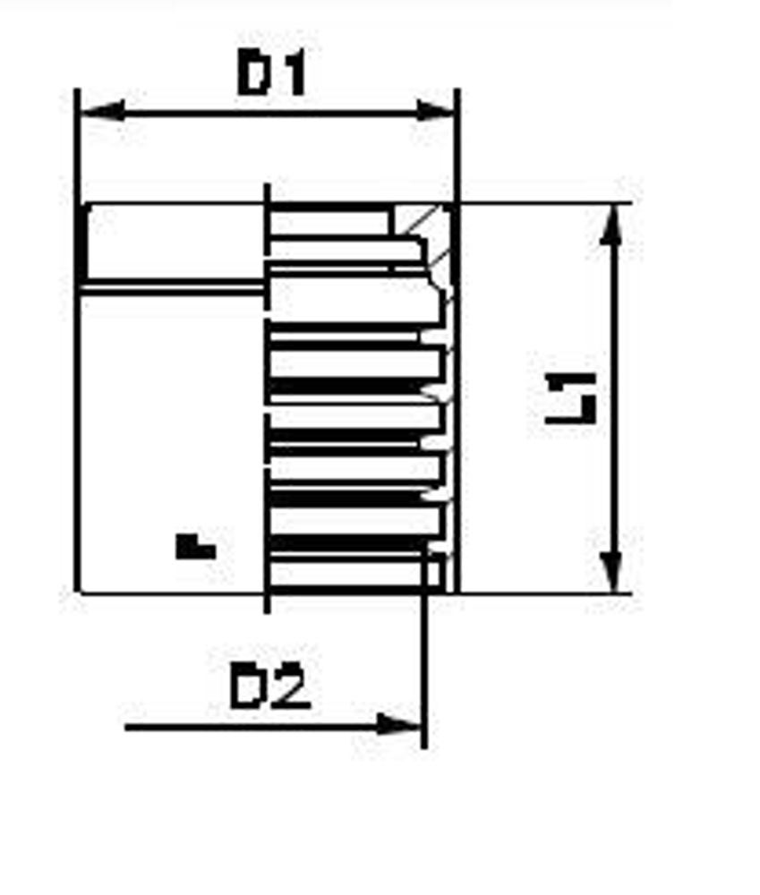 Муфта DN 25 1SN/2SN/2SC