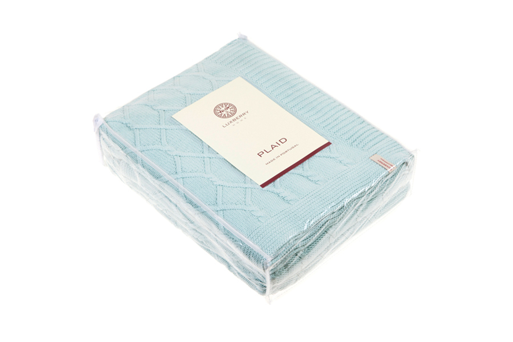 Плед 150х200 Luxberry Lux 34 небесная бирюза Португалия фото