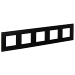 SKANDY Рамка 5-местная SK-F35Bl металл черный IEK