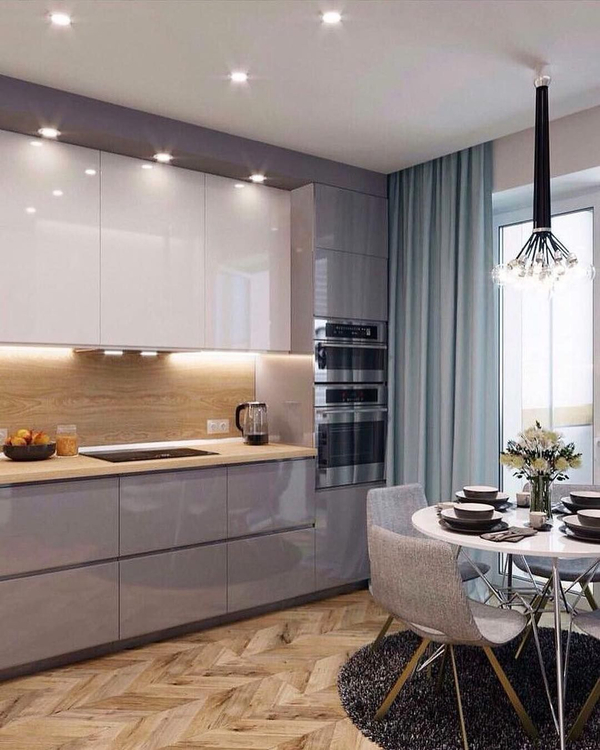 Примеры современных дизайнов кухонь из интернета