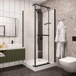 Душевая кабина Ceruttispa MiMi90B 90x90 стекло прозрачное
