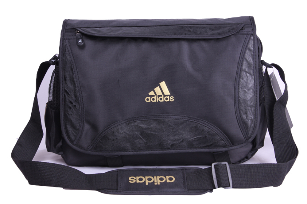 Сумка детская через плечо с боковыми карманами и логотипом