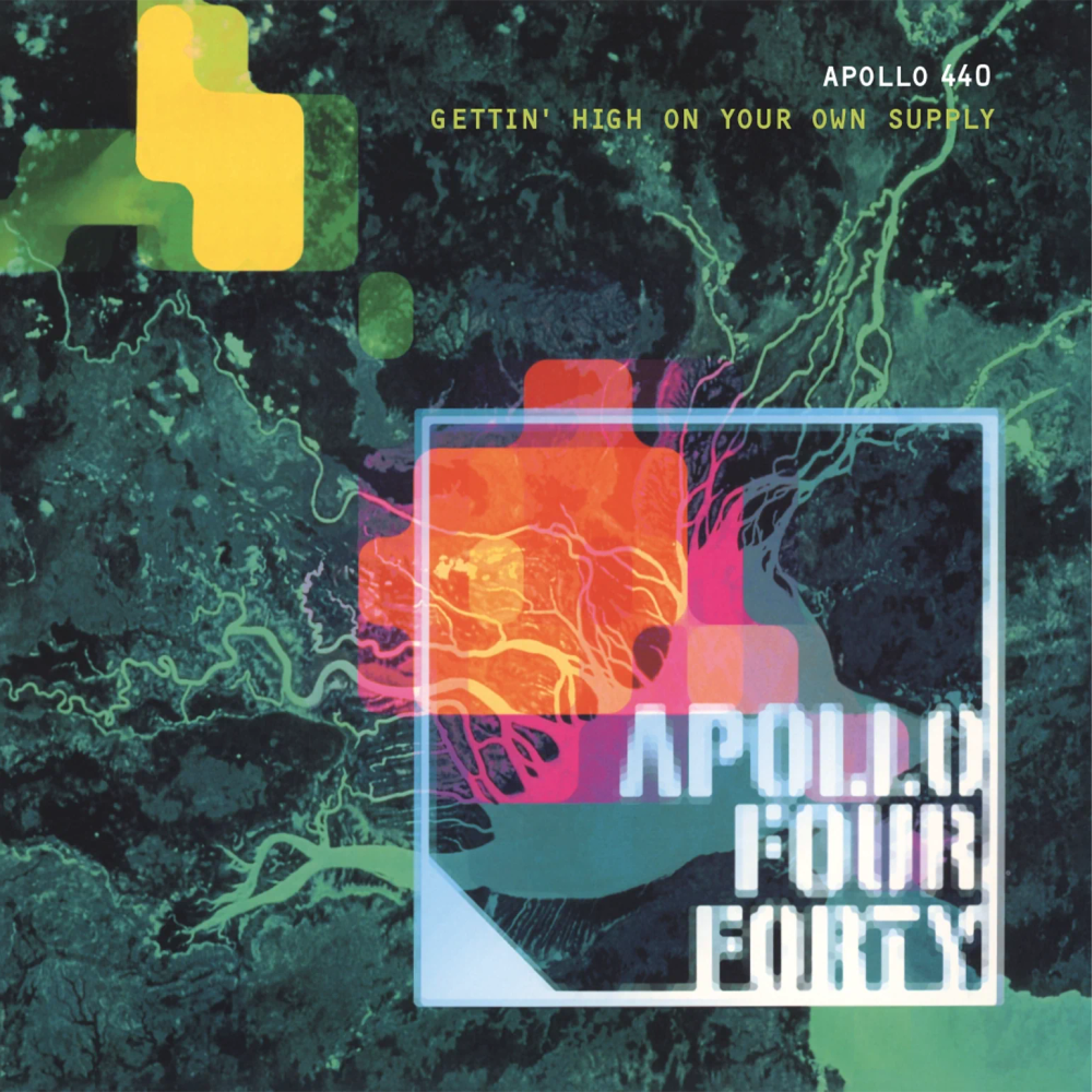 LP: Apollo 440 — «Gettin' High On Your Own Supply» (1999/2025) [2LP Green Marble Vinyl]