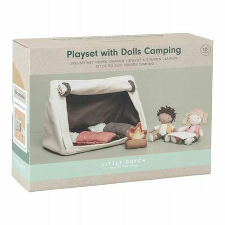 Мягкая игрушка Little Dutch Jake and Anna doll camping playset - Игровой набор для кемпинга с куклами и аксессуарами - Little Dutch LD4550