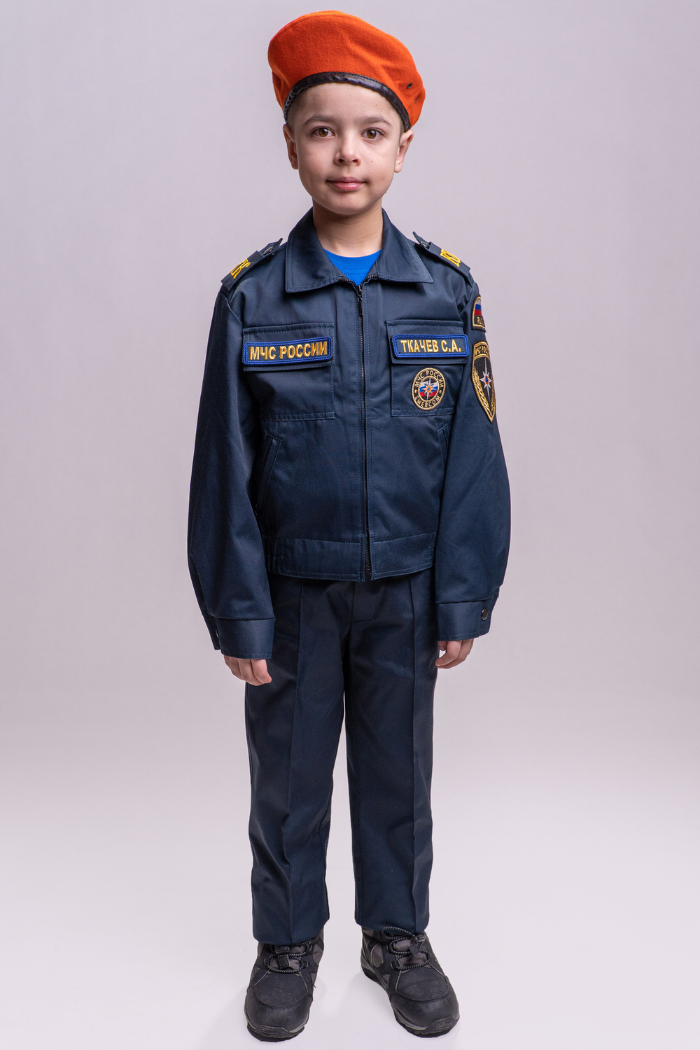 Берет кадетский МЧС (оранжевый)