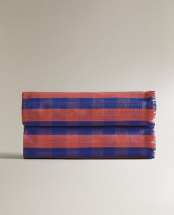 Zara Home - Многофункциональное хлопковое клетчатый плед x tensira, красный, 180x240 см