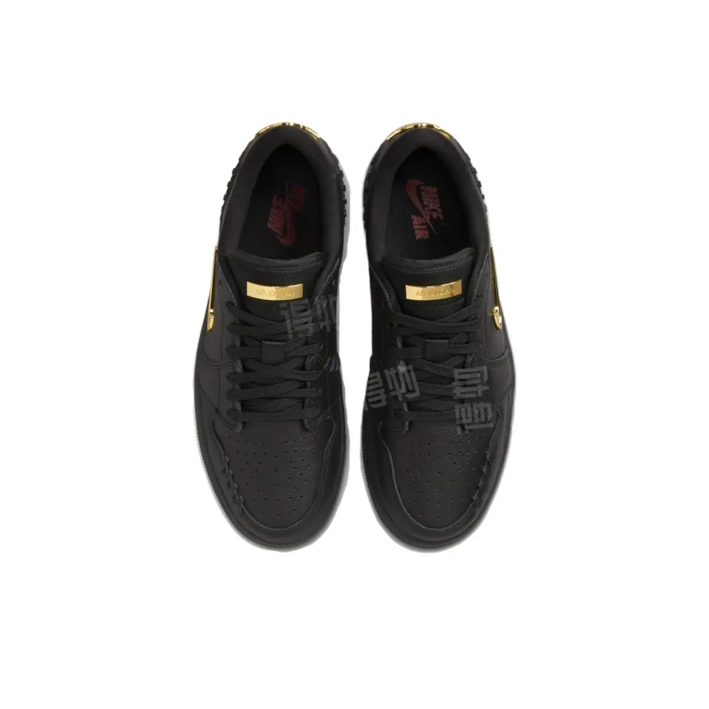 Женские кроссовки Air Jordan 1 Low Method of Make 'Black Metallic Gold' FN5032-007