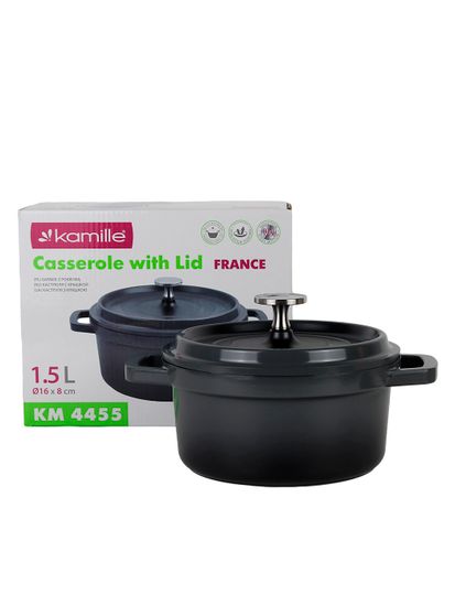 Кастрюля 1,5 л. Kamille KM 4455 серия FRANCE из литого алюминия с антипригарным покрытием