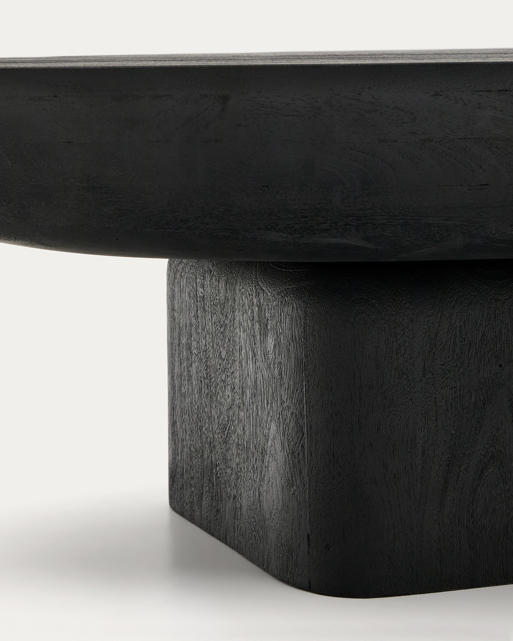 Ovak Журнальный столик из акации с чёрной отделкой 140 x 70 см