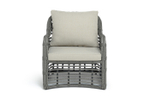 "Ницца" кресло из искусственного ротанга, цвет серый