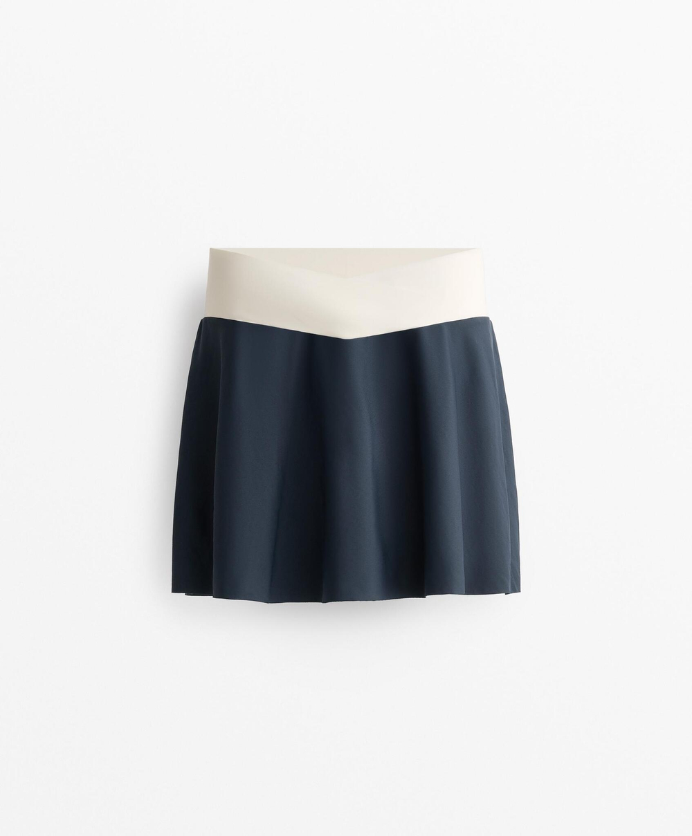 Oysho Юбка Perfect-Adapt V-образного выреза, темно-синий