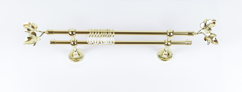 Кованный карниз д20 мм,двухрядный, золото