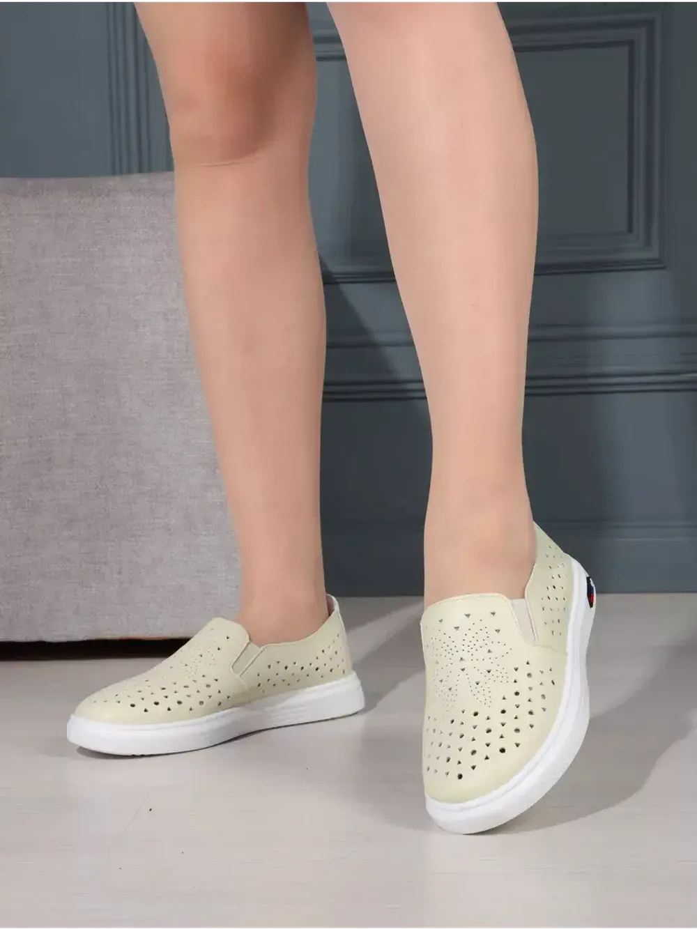 Мокасины летние с перфорацией