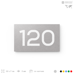 Номер на дверь 120, табличка на дверь для офиса, квартиры, кабинета, аудитории, склада, голубой 120х70 мм, Айдентика Технолоджи