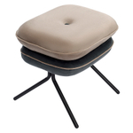 Пуф Bergenson Bjorn Pea, велюр, бежевый/темно-серый