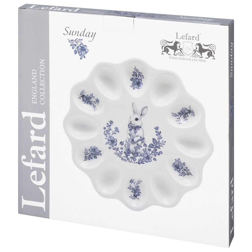БЛЮДО ДЛЯ 12 ЯИЦ LEFARD "SUNDAY" 27,5*2 СМ