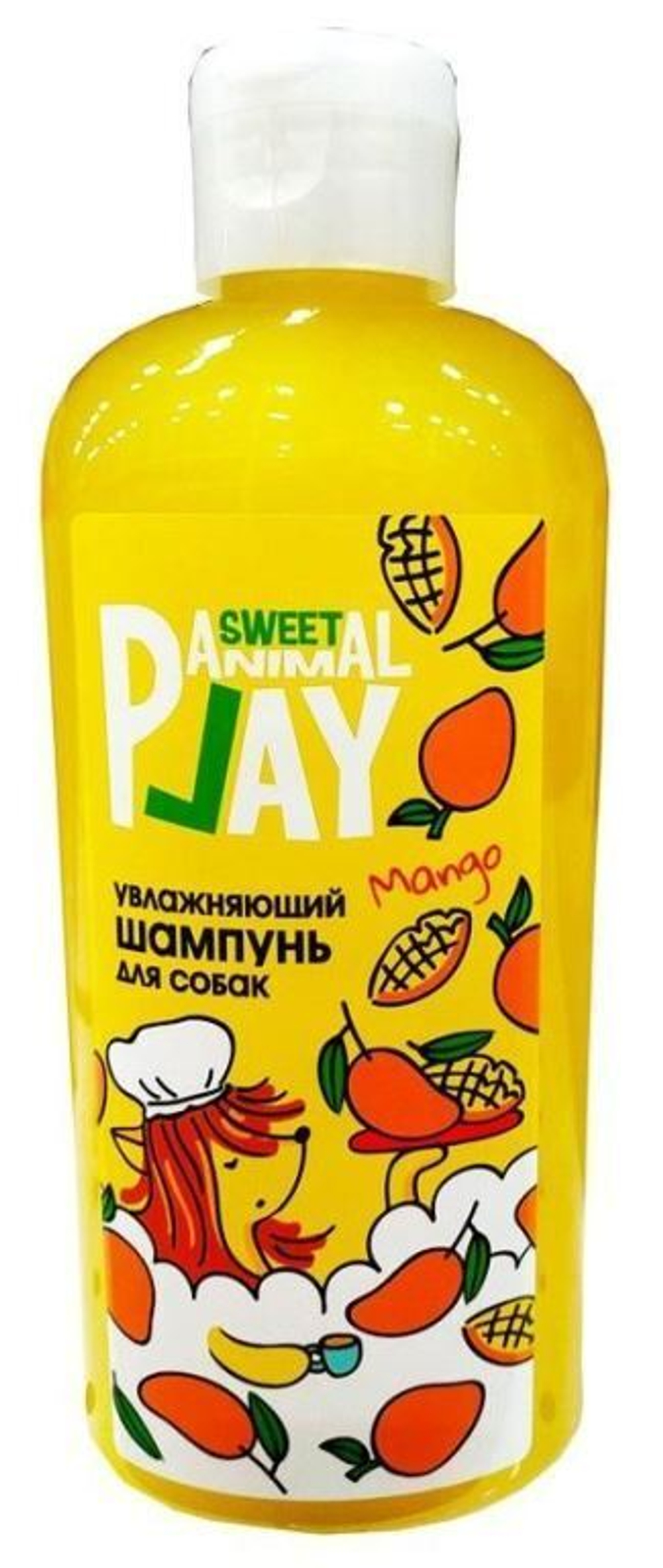 ANIMAL PLAY SWEET Шампунь Тропический манго увлажняющий для собак и кошек 0,3 л