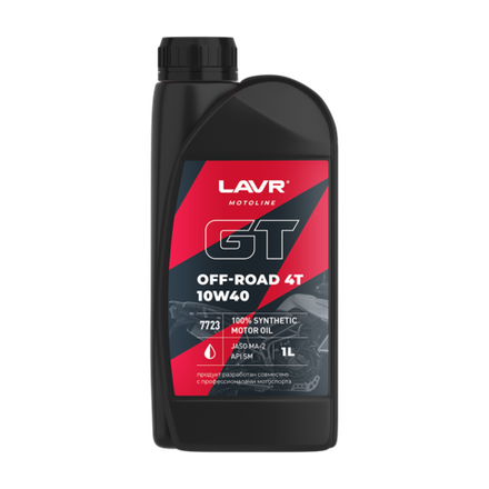 Масло 4Т LAVR Moto GT OFF ROAD 10W40 SM 1л.