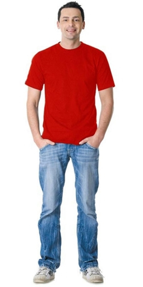 Футболка красная 160г/м2