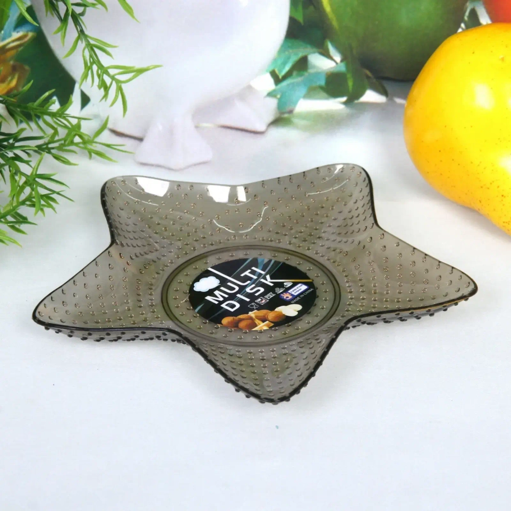 Тарелка пластиковая «Звезда» 16,5см кофейная