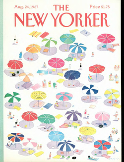 Журнал The New Yorker 24-08-1987, поврежденный
