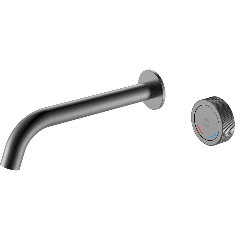 Смеситель для раковины автоматический Boheme Tech 158/2-GM С ВНУТРЕННЕЙ ЧАСТЬЮ, Gun Metal