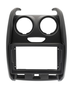 Комплект рамки с разъёмами 9" Renault Duster 1 2015-2020, Lada Largus 2021+ (мультируль/джойстик) большая МАТ - Car-Smart 7088TB