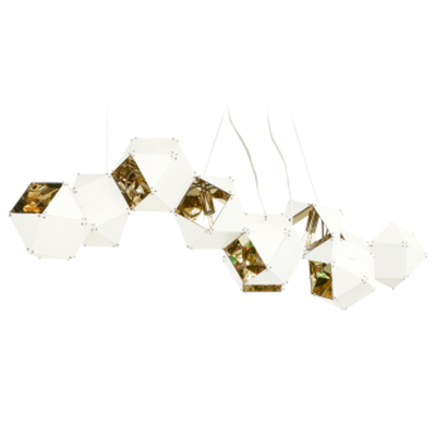 Светильник потолочный Wisdandun p60603l/10 белый золотой