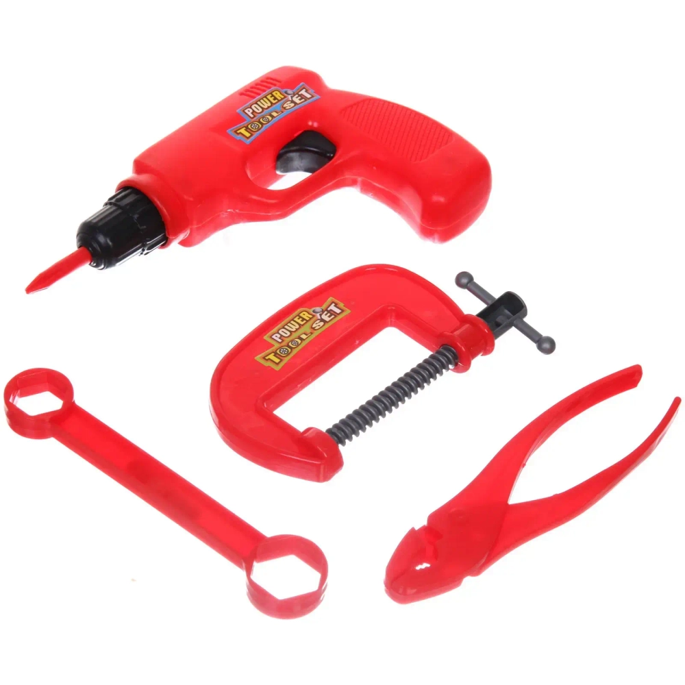 Набор инструментов «Стройка», 4 предмета, 30*15,5 см, пакет, в ассортименте