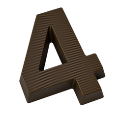 946 | Форма для шоколадных изделий "Цифра-4" (275*135 мм)