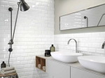 Плитка настенная Metro Bianco glossy 150x75х9 мм