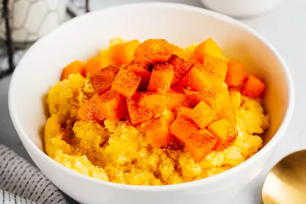 Пшенная каша с тыквой на кокосовом молоке