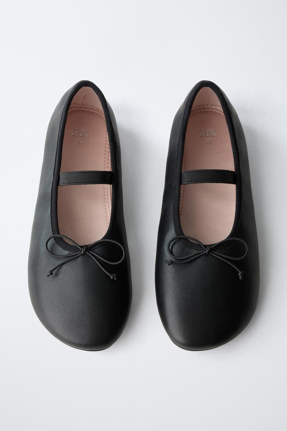 ZARA КЛАССИЧЕСКИЕ БАЛЕТКИ, ЧЕРНЫЙ