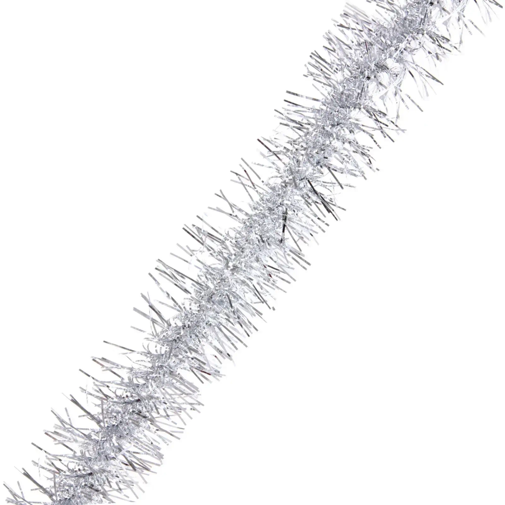 Мишура «Огонёк» 2 м 9 см, Серебро