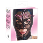 Кружевная маска на голову в отверстиями для глаз и рта Bad Kitty "Mask Lace" (Цвет: черный)