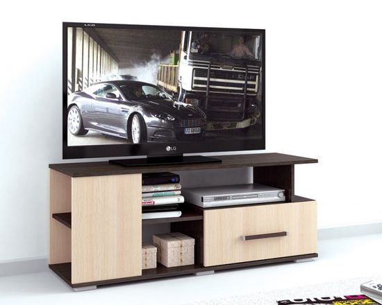 Тумба-ТВ ПАРУС-4 венге / дуб молочный