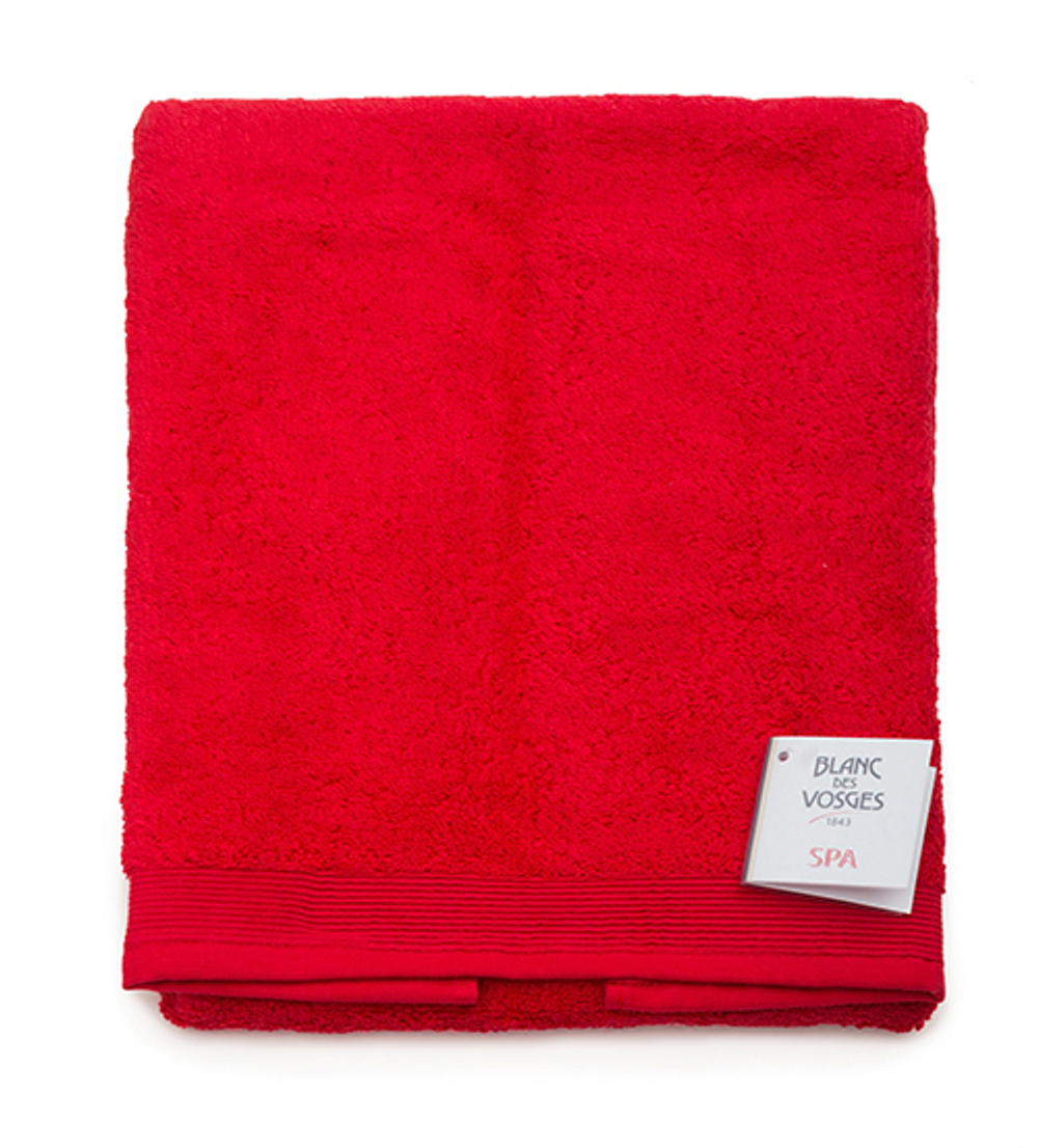 Коврик UNI CORAIL для ванной коралловый Blanc des Vosges 50x90 Красный