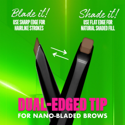 NYX Professional Makeup Blade & Shade - Карандаш для бровей с щеточкой, 0,06 g