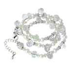 Чокер с прозрачными  каплями кварца