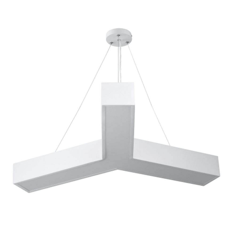 Светильник LED ЭРА Geometria SPO-143-W-40K-056 Igrek 56Вт 4000К 4500Лм IP40 900*900*80 белый подвесной